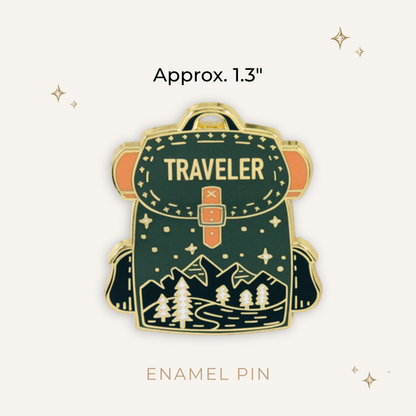 Traveler Backpack Enamel Pin