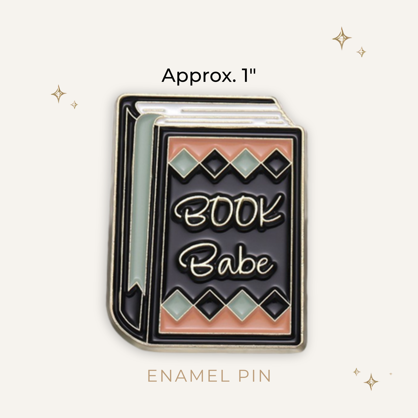 Book Babe Enamel Pin