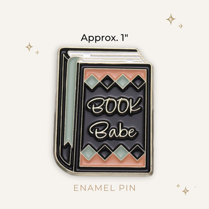Book Babe Enamel Pin