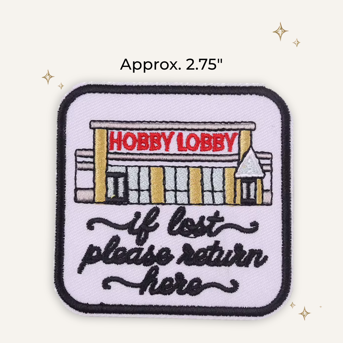 If Lost Return to HL Embroidered Patch