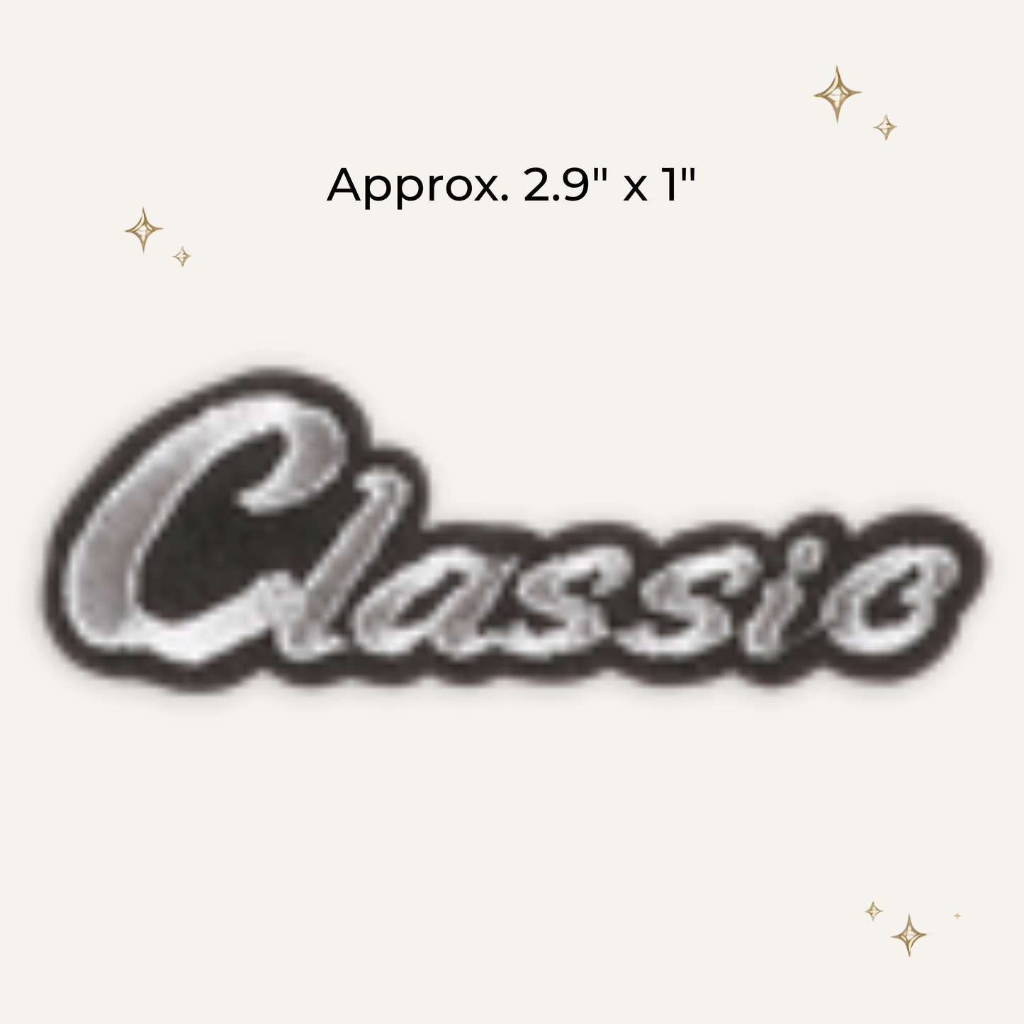 Classic Word Embroidered Patch- RTS