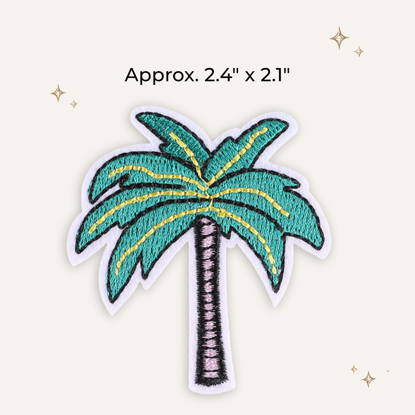 Palm Tree 2 Embroidered Patch- RTS