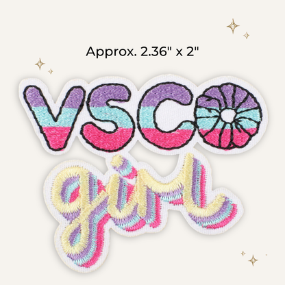 VSCO Girl in Pastels Embroidered Patch