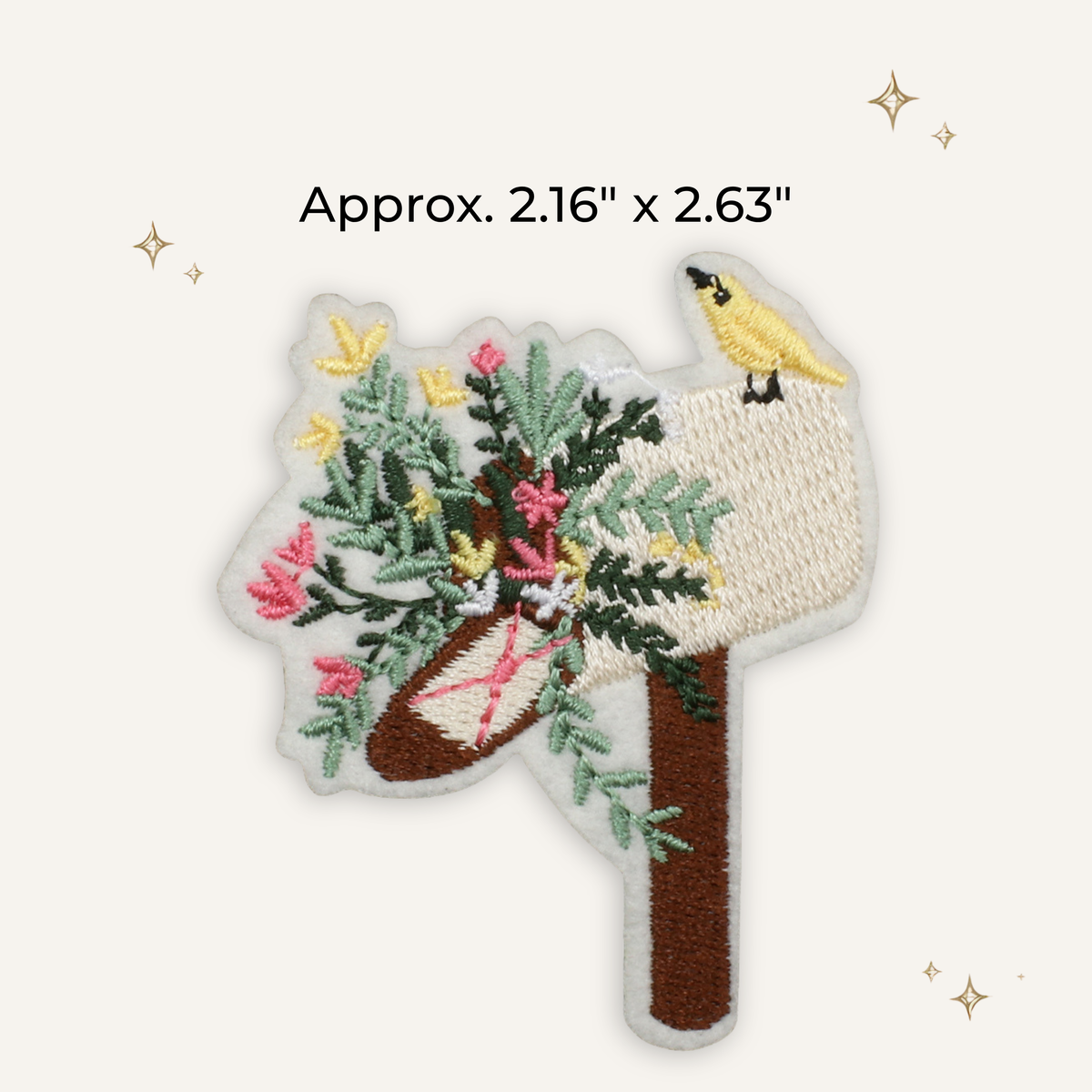 Magic Garden Floral Mailbox Embroidered Patch