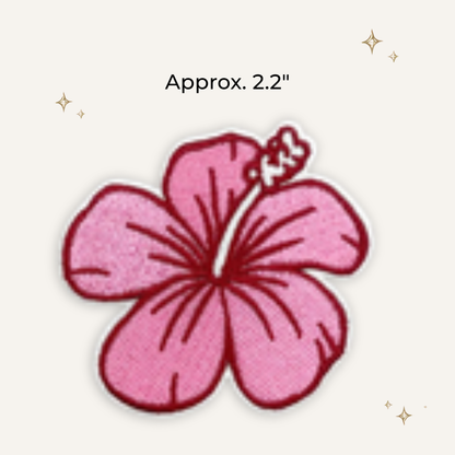 Hawaii Hibiscus Embroidered Patch- RTS