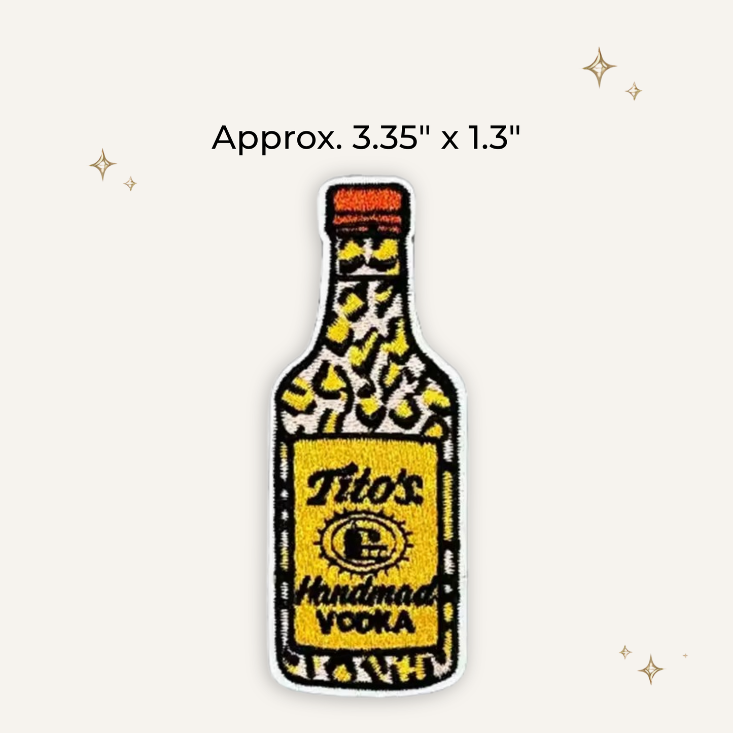 Cheetah Vodka Embroidered Patch