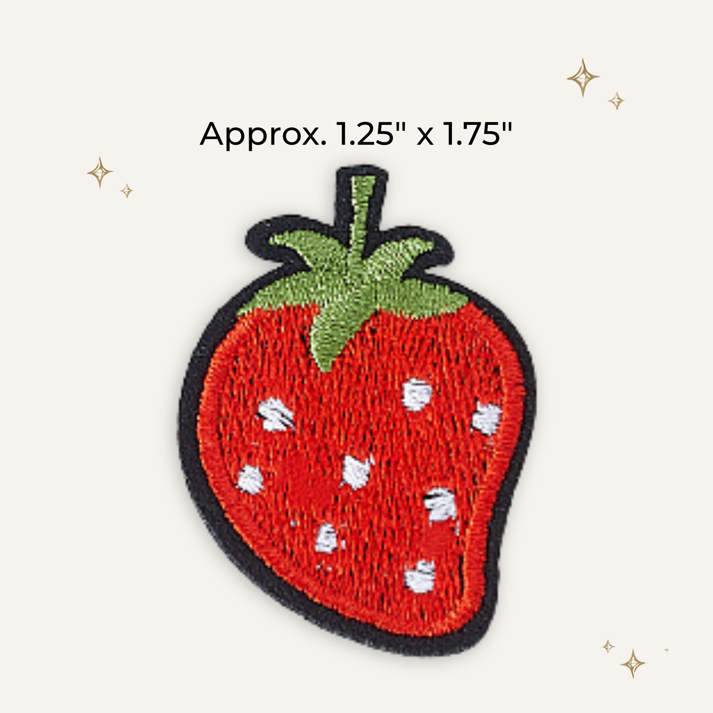 Cottage Strawberry Embroidered Patch