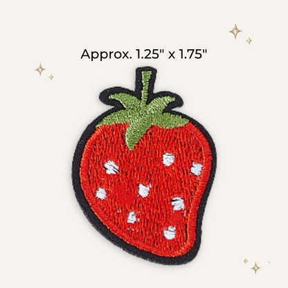Cottage Strawberry Embroidered Patch
