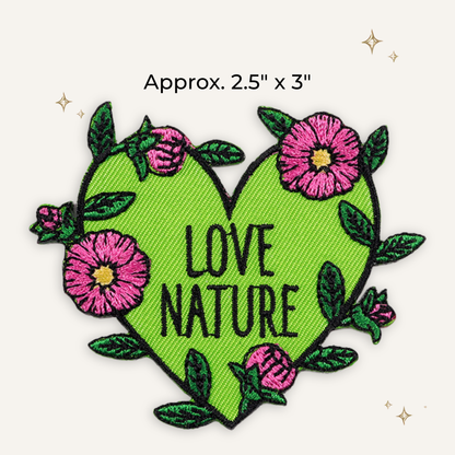 Love Nature Embroidered Patch- RTS