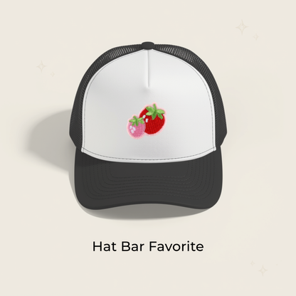 Strawberry Pair Embroidered Patch- RTS