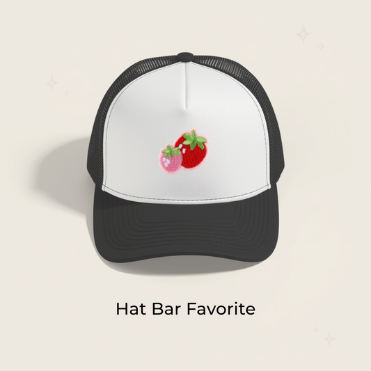 Strawberry Pair Embroidered Patch- RTS