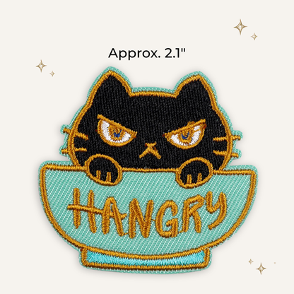 Hangry Kitty Embroidered Patch- RTS