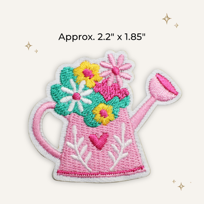 Garden Water Can Embroidered Patch- RTS