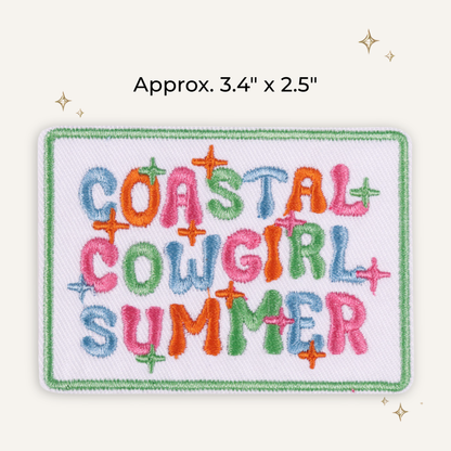 Coastal Cowgirl Summer Embroidered Patch