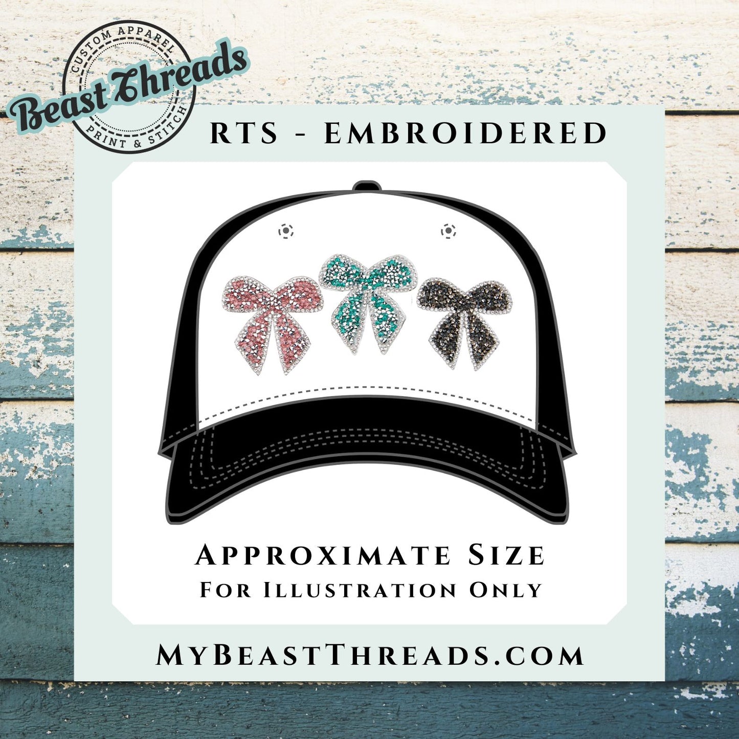 Bow Rhinestone Patch- RTS