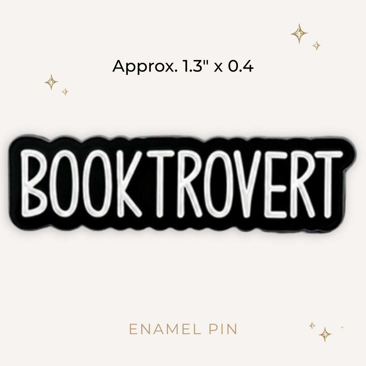 Booktrovert Enamel Pin