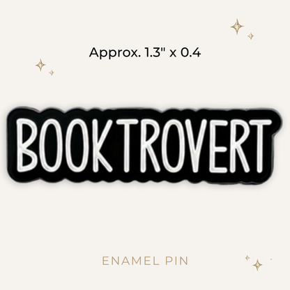 Booktrovert Enamel Pin