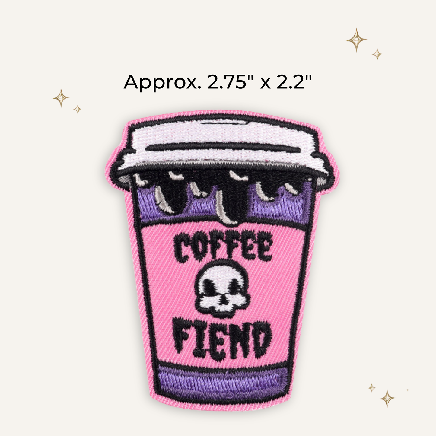 Coffee Fiend Embroidered Patch