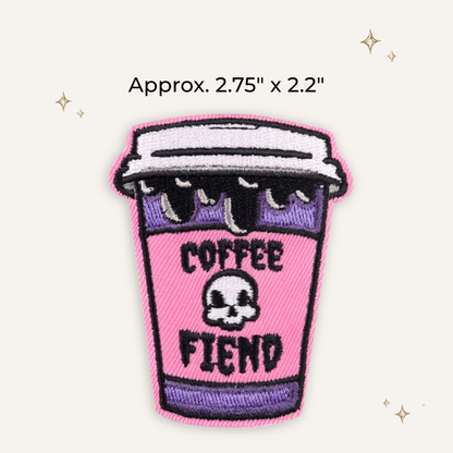 Coffee Fiend Embroidered Patch