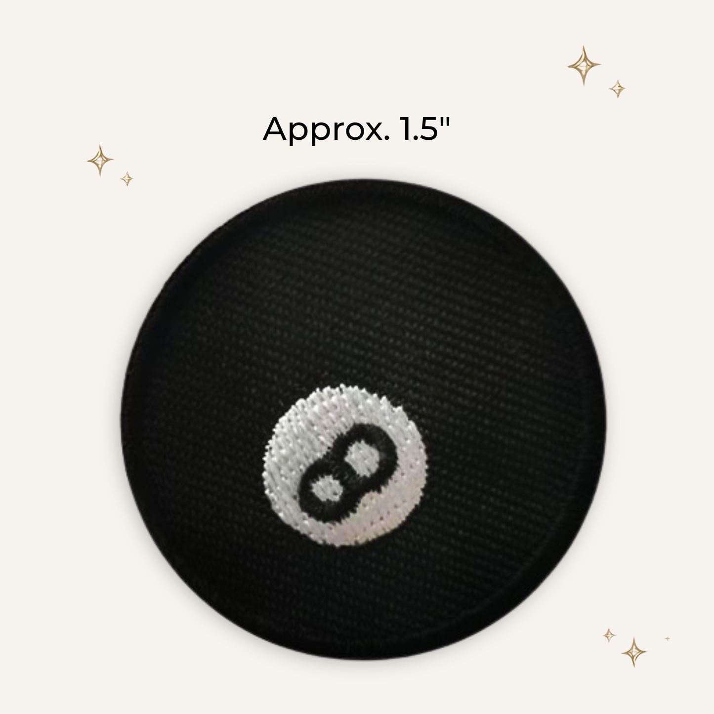 Magic 8 Ball Embroidered Patch- RTS