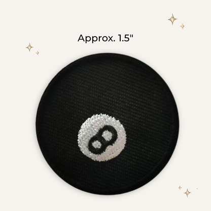 Magic 8 Ball Embroidered Patch- RTS