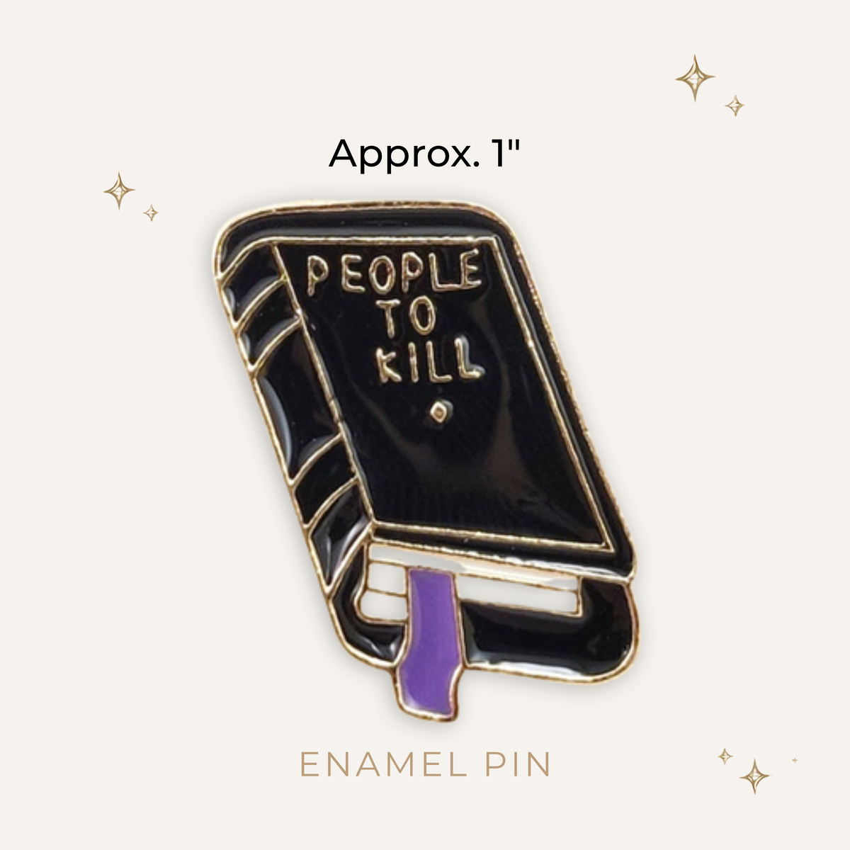 People to K*ll Book Enamel Pin