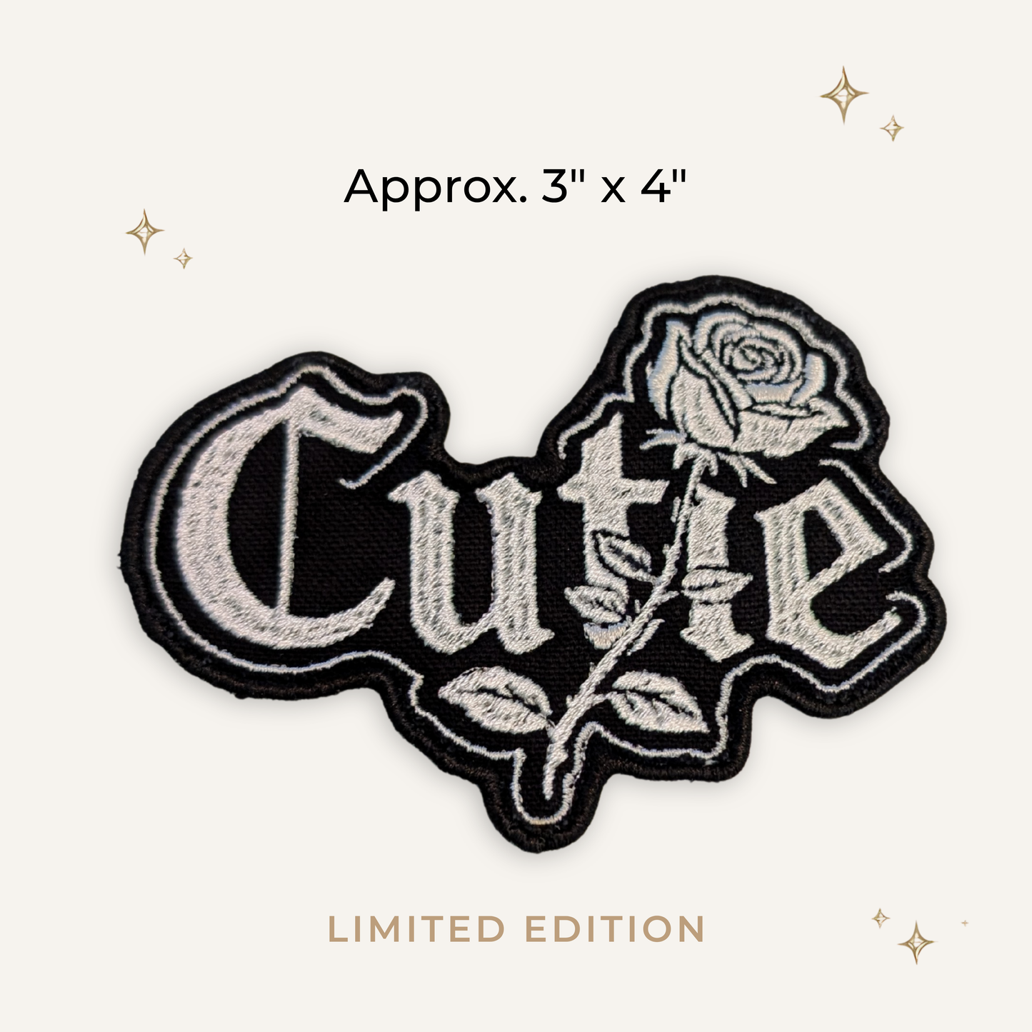 Cutie Embroidered Patch - RTS/MTO