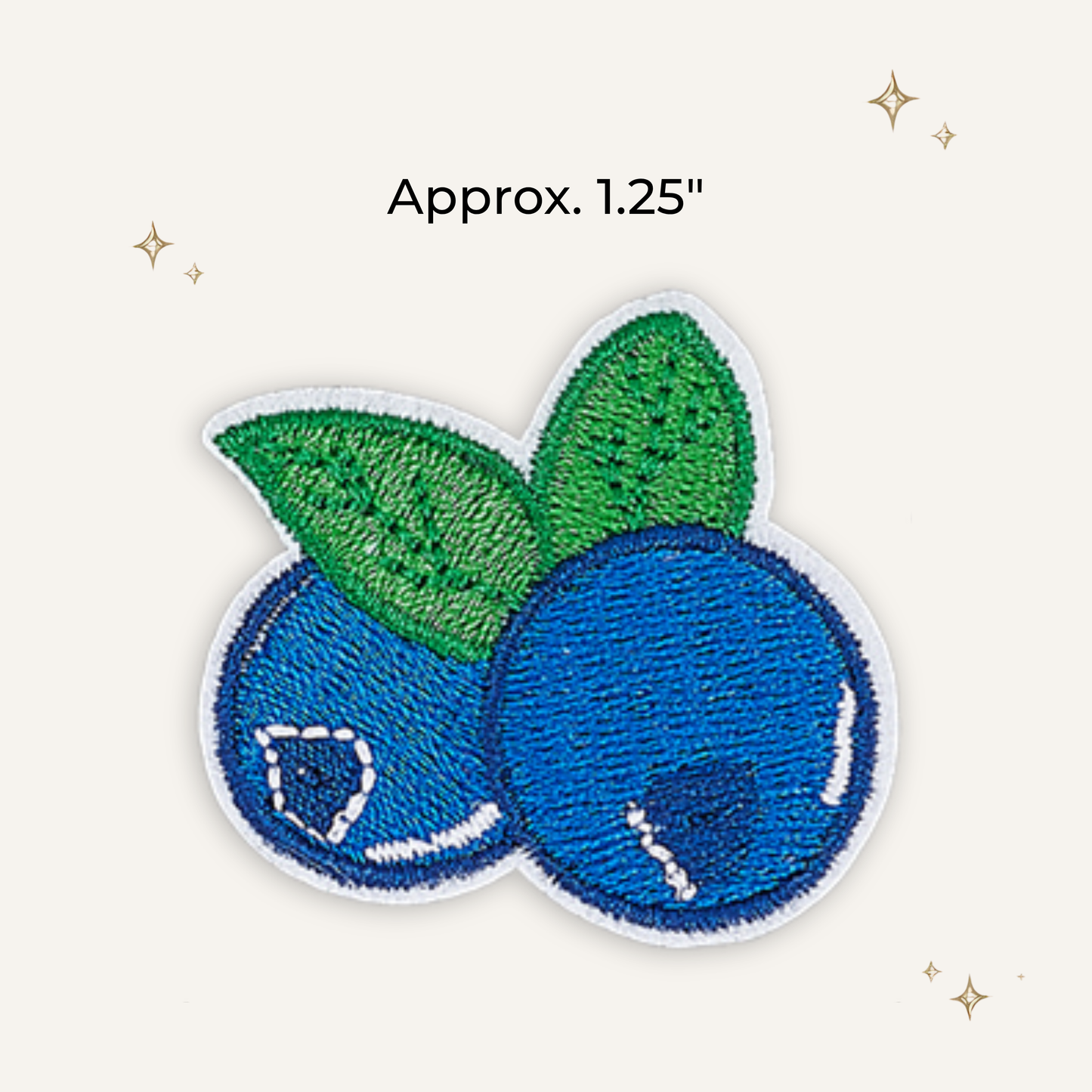 Blueberry Embroidered Patch