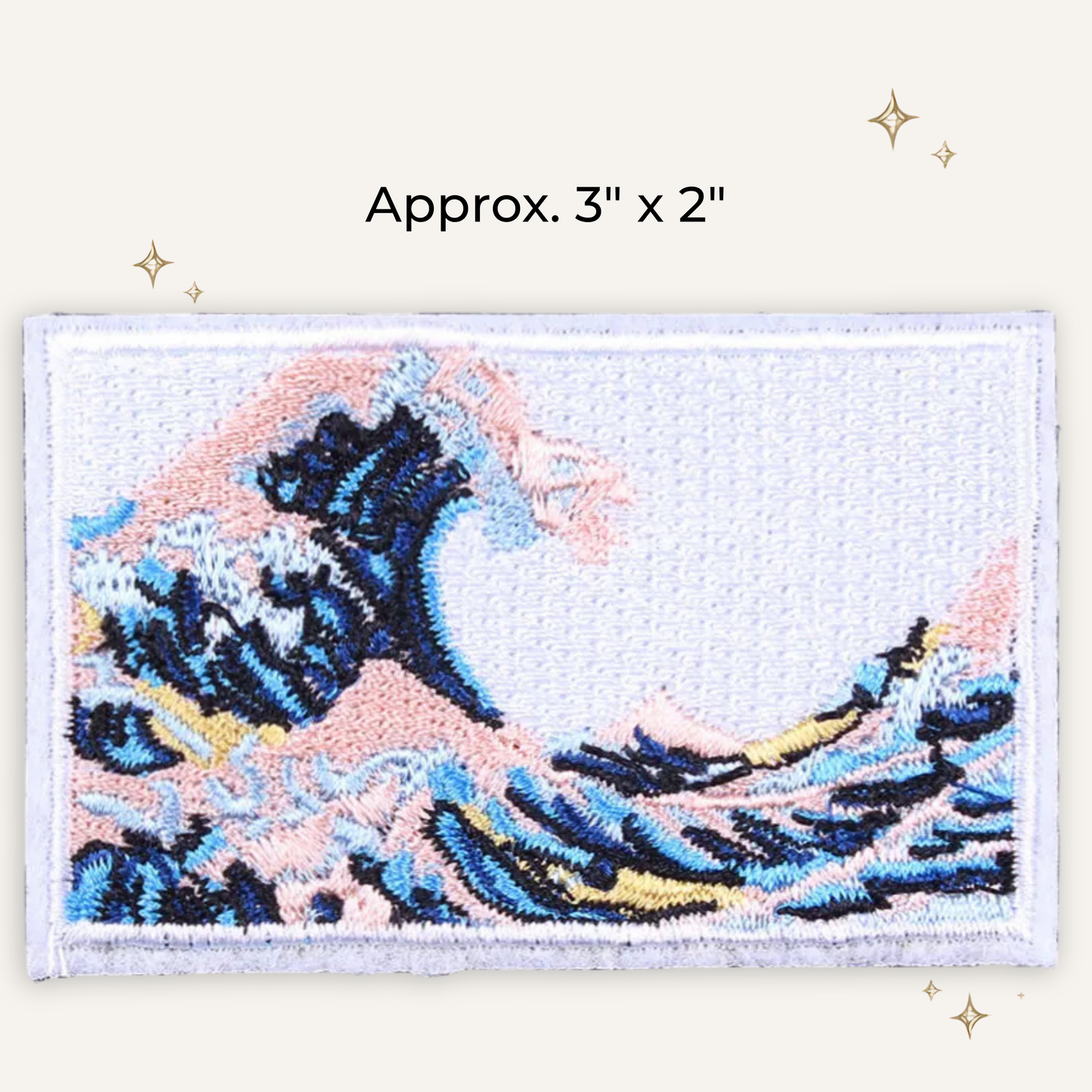 Great Wave Pastels Embroidered Patch