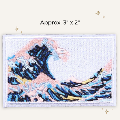 Great Wave Pastels Embroidered Patch