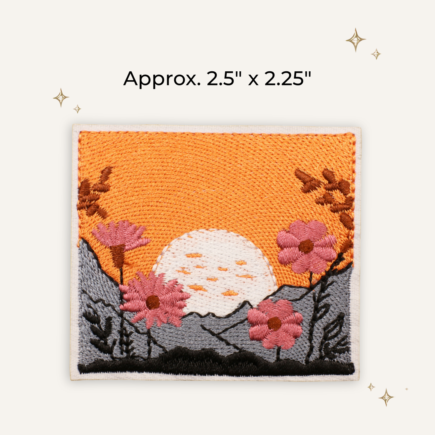 Boho Sunset Embroidered Patch- RTS