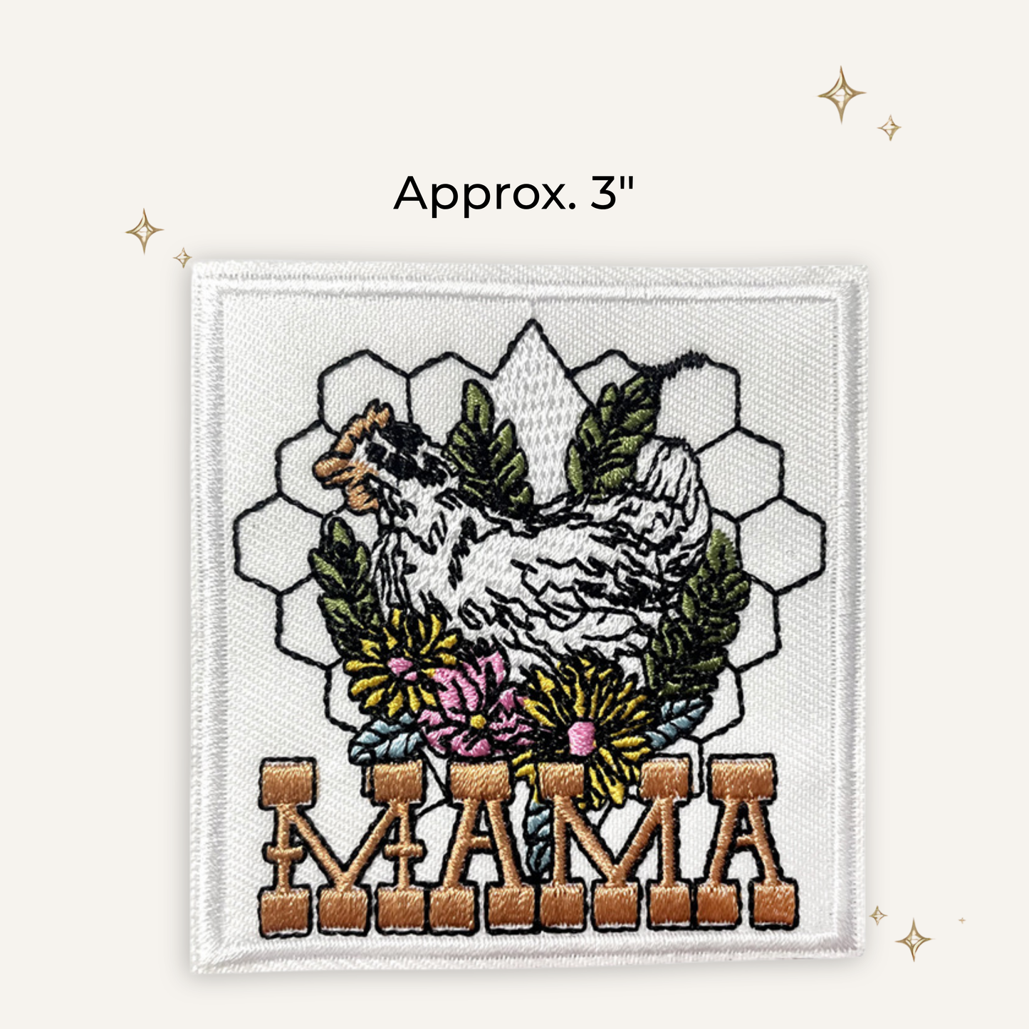 Chicken Mama Embroidered Patch