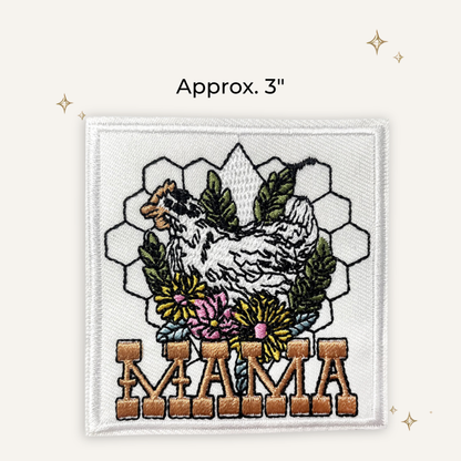 Chicken Mama Embroidered Patch