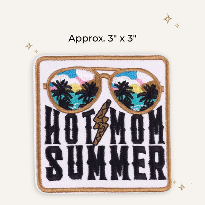 Hot Mom Summer Embroidered Patch