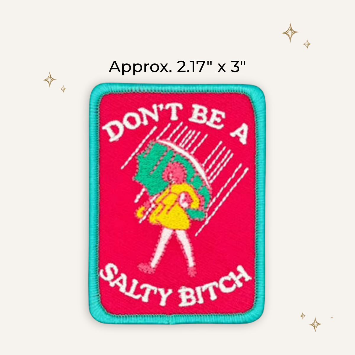 Preppy Morton's Salty Bitch Embroidered Patch