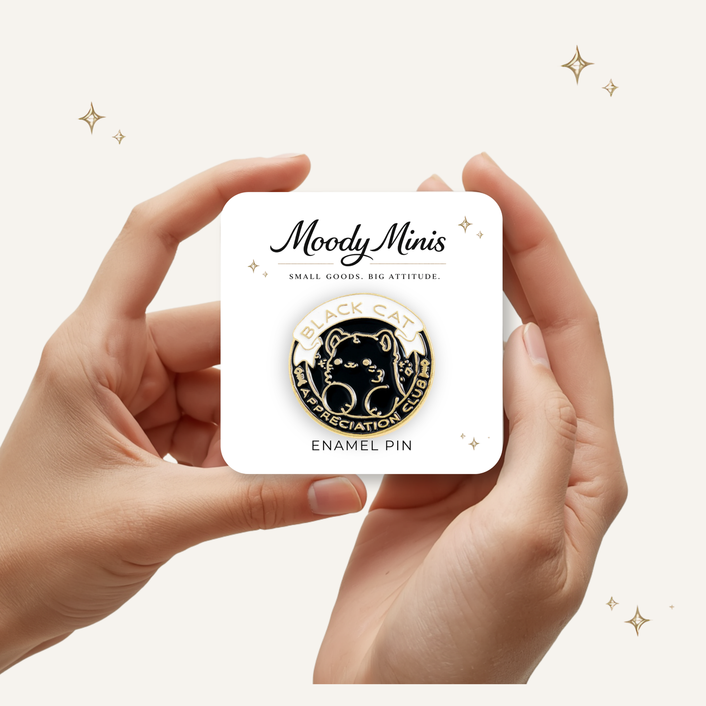 Black Cat Appreciation Club Enamel Pin