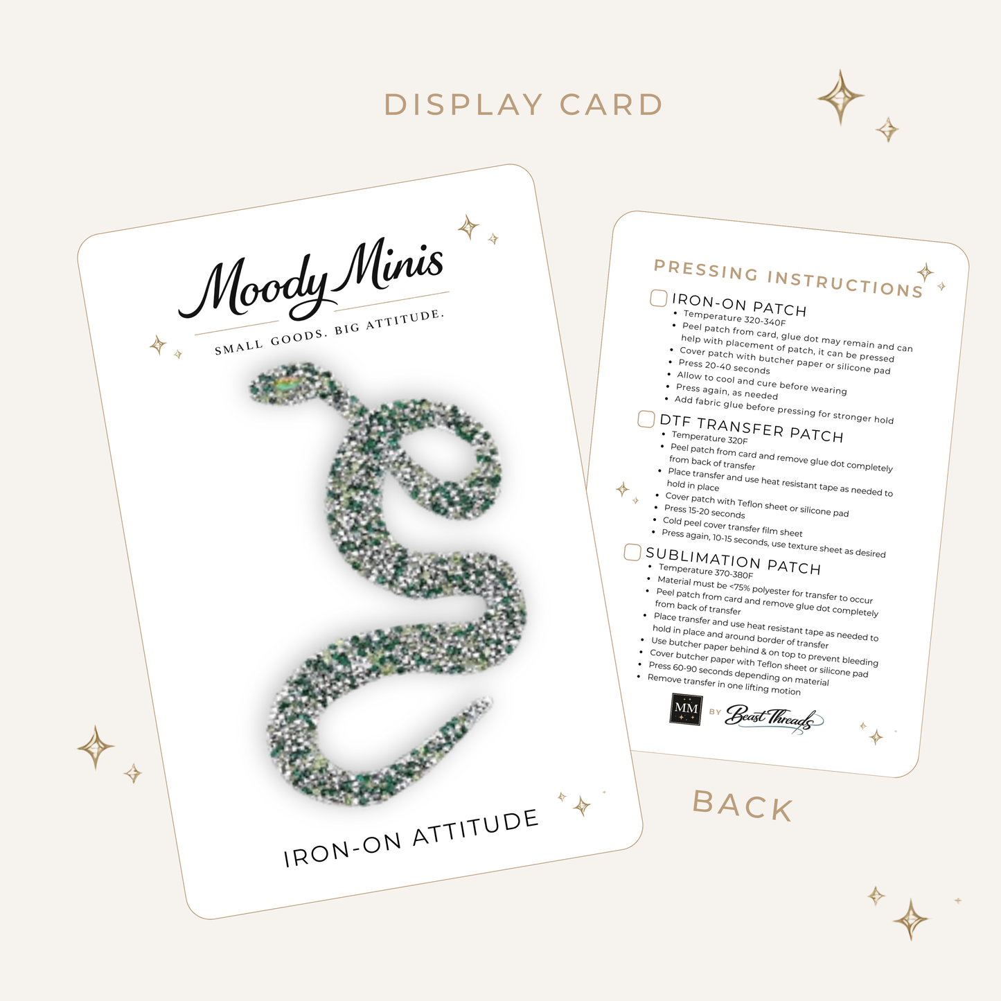 Snake Rhinestone Patch- RTS