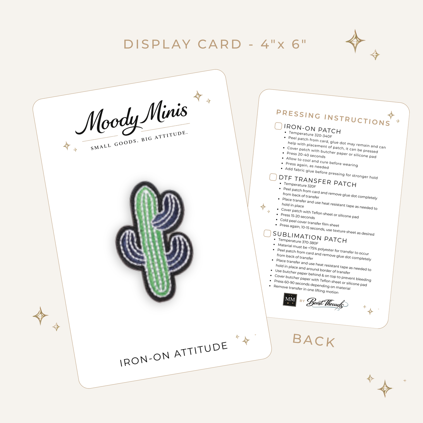 Cactus Embroidered Patch- RTS
