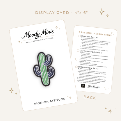 Cactus Embroidered Patch- RTS