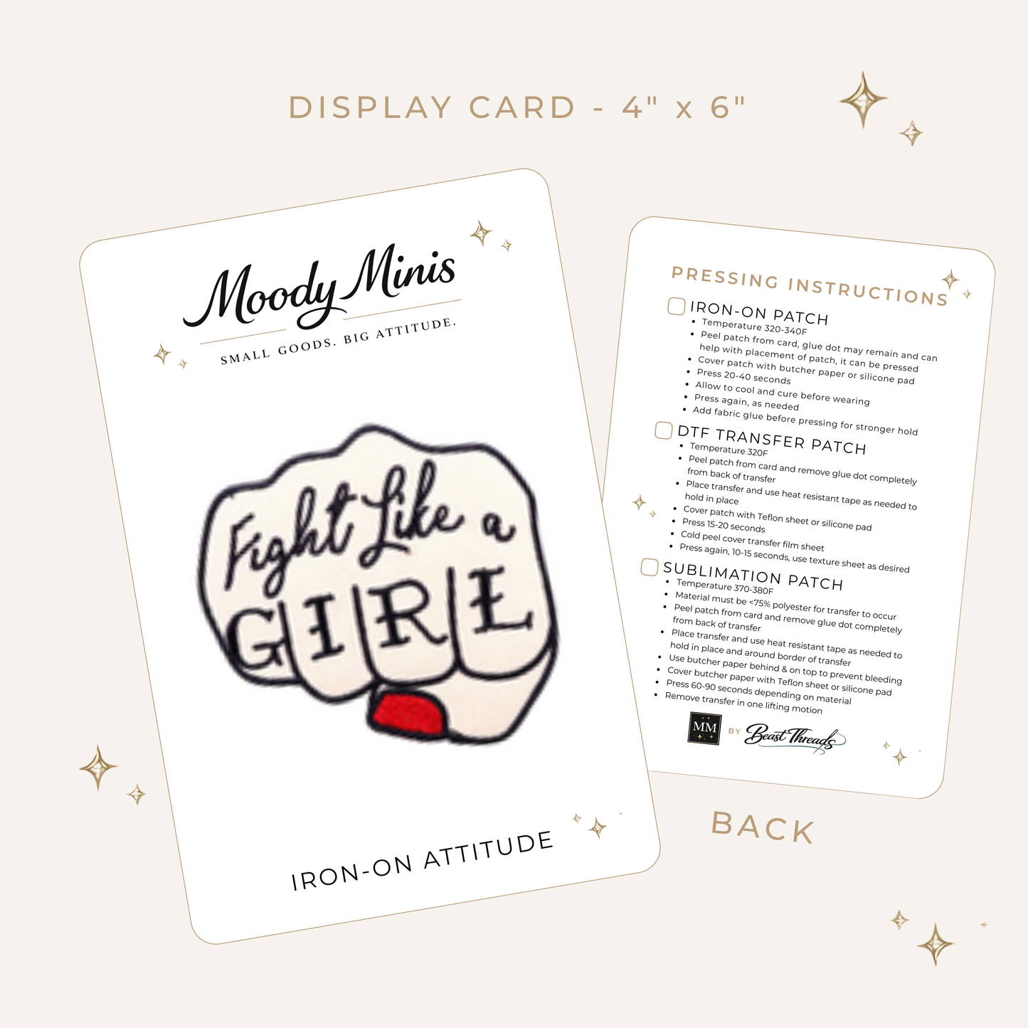 Fight Like a Girl Embroidered Patch - RTS