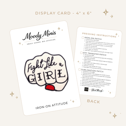 Fight Like a Girl Embroidered Patch - RTS
