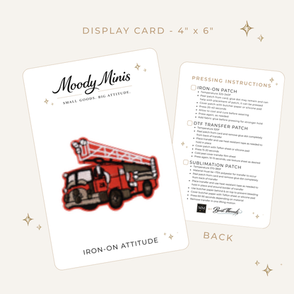 Firetruck Embroidered Patch- RTS