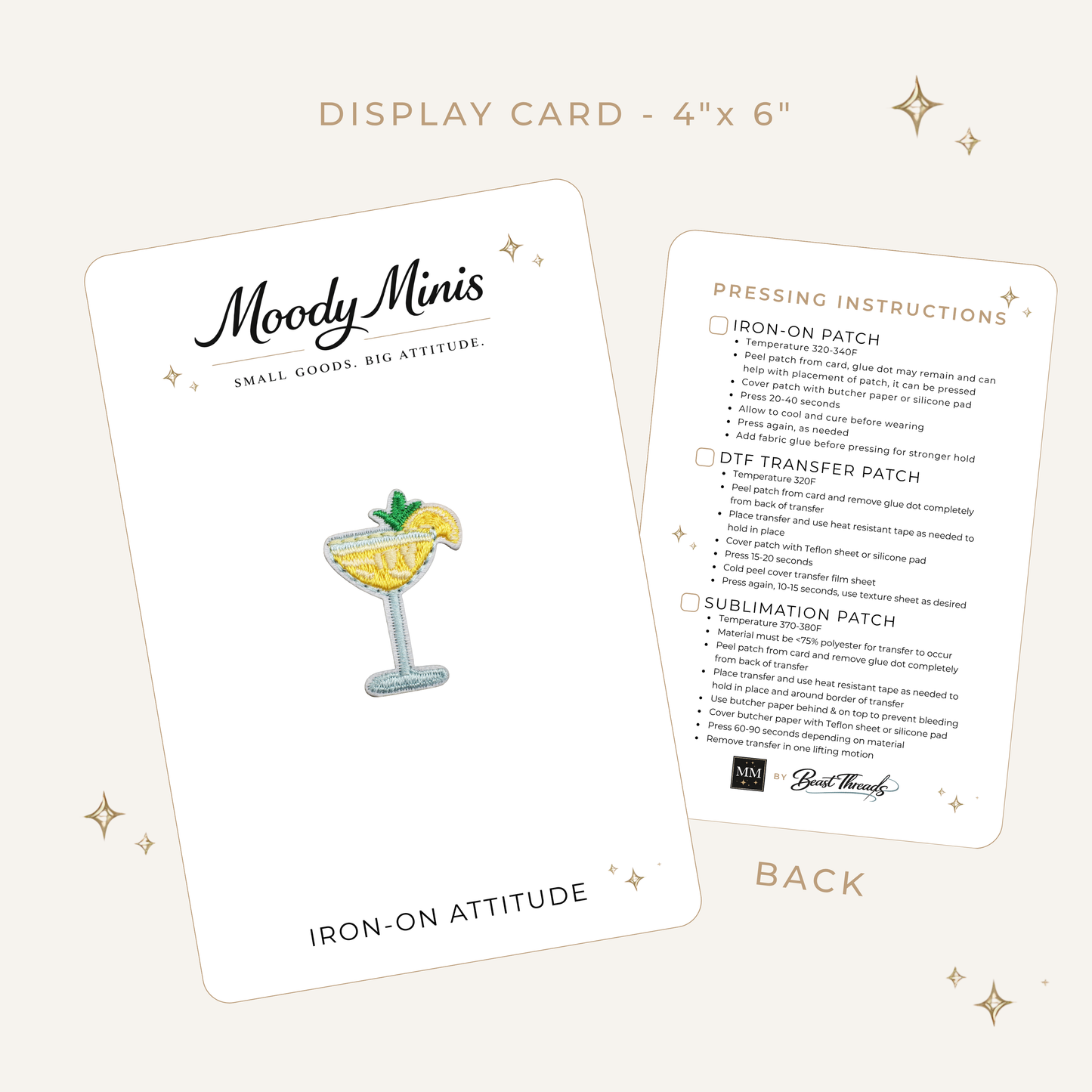 Lemon Tini Embroidered Patch