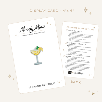 Lemon Tini Embroidered Patch