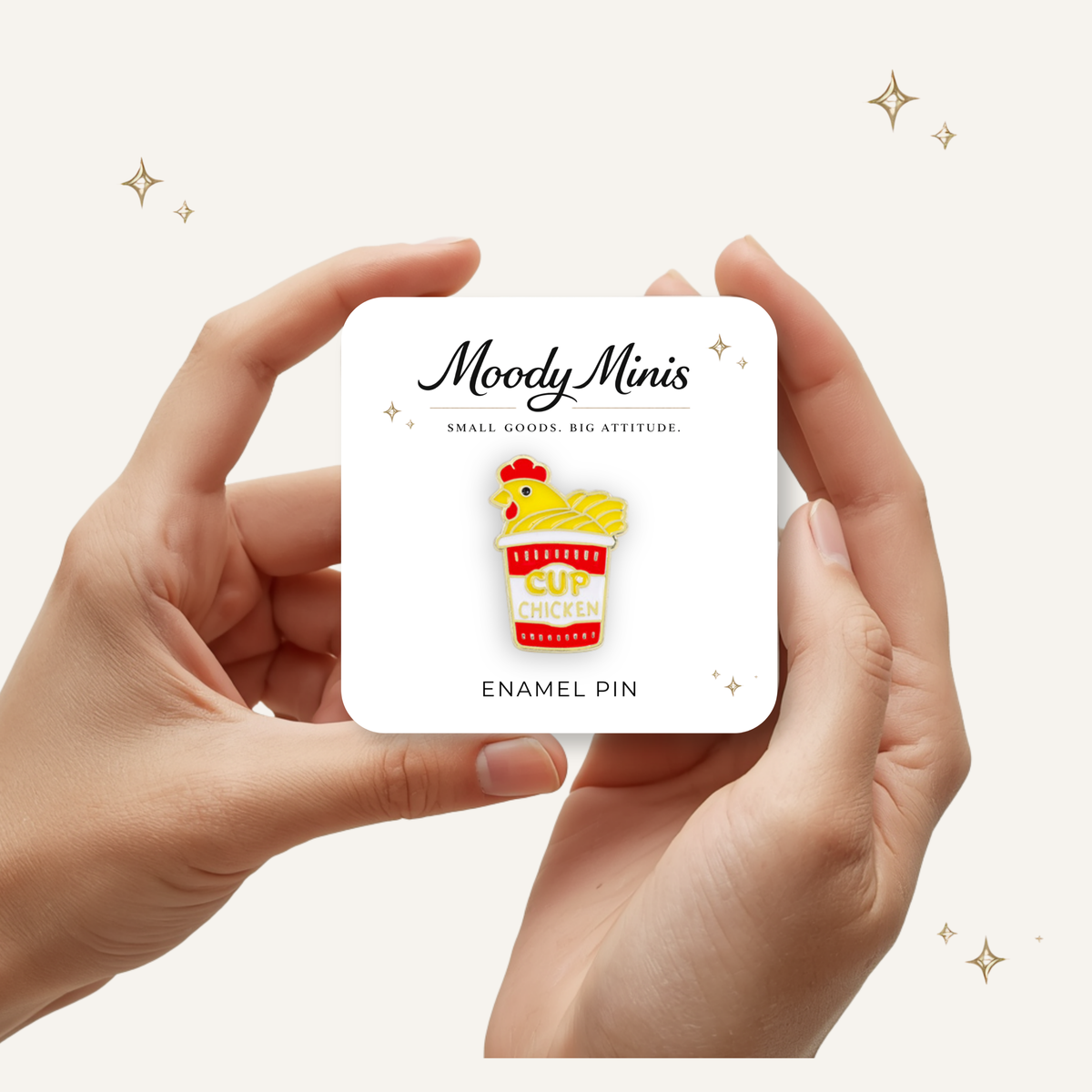 Cup O' Chicken Enamel Pin