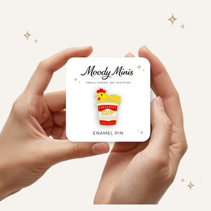 Cup O' Chicken Enamel Pin