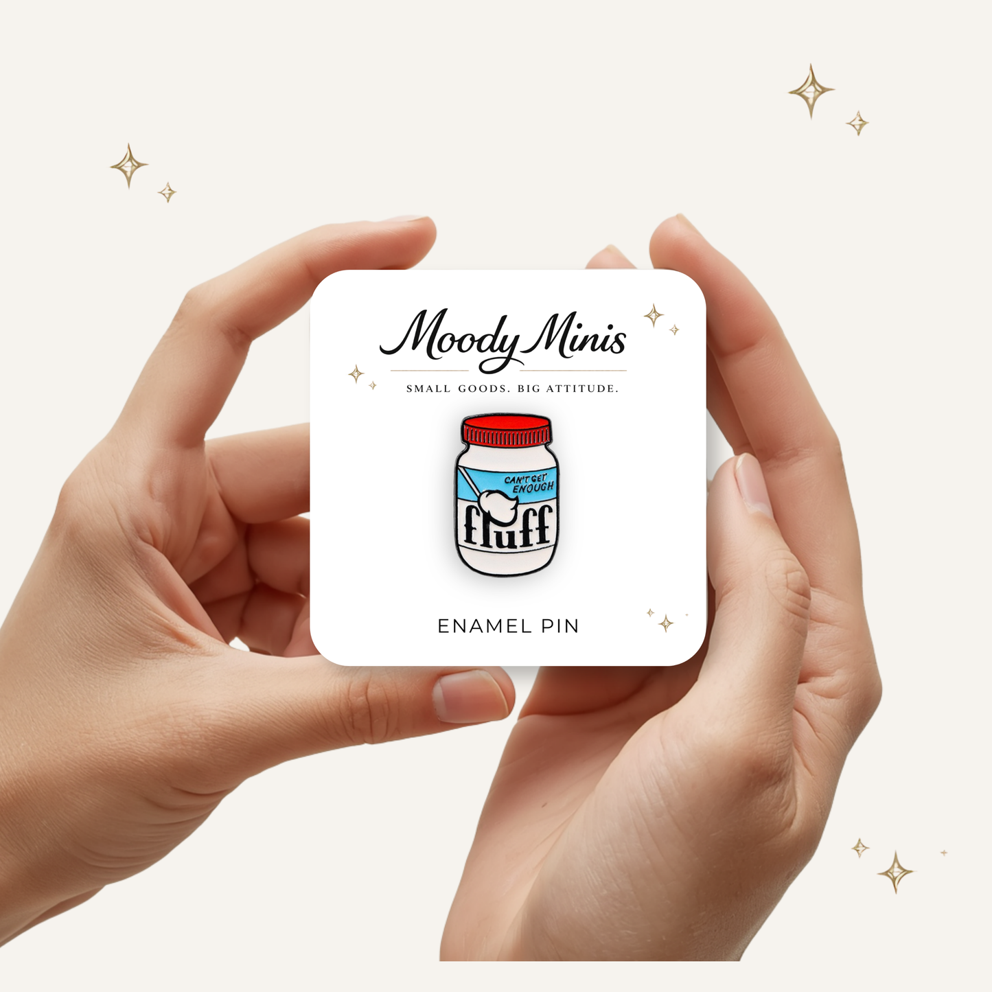 Fluff Jar Enamel Pin