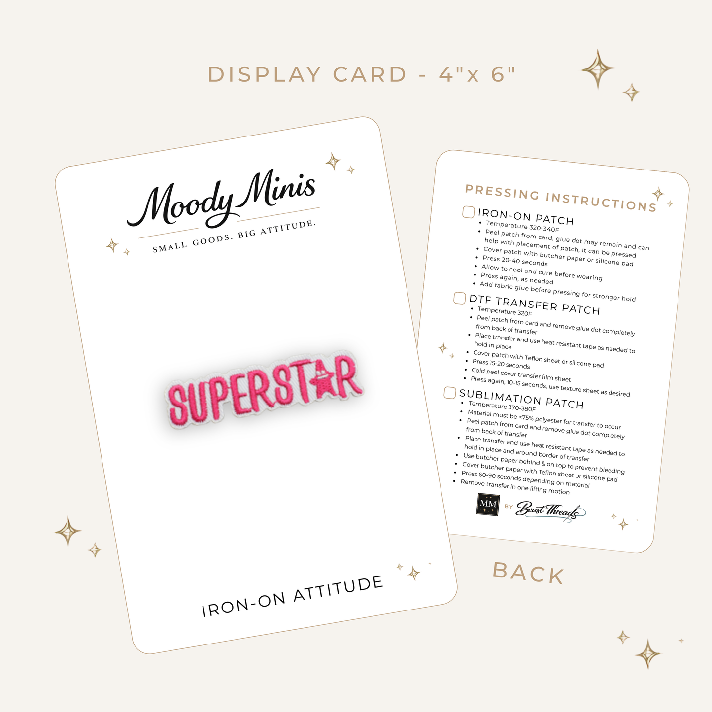 Superstar Embroidered Patch- RTS