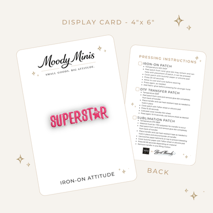 Superstar Embroidered Patch- RTS