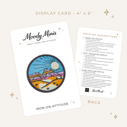 Mountain 6 Designs Embroidered Patch- RTS